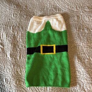 Tipsy Elves Pets Green and White Sweater